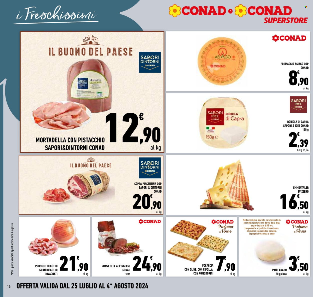 Volantino Conad Superstore - 25/7/2024 - 4/8/2024. Pagina 16