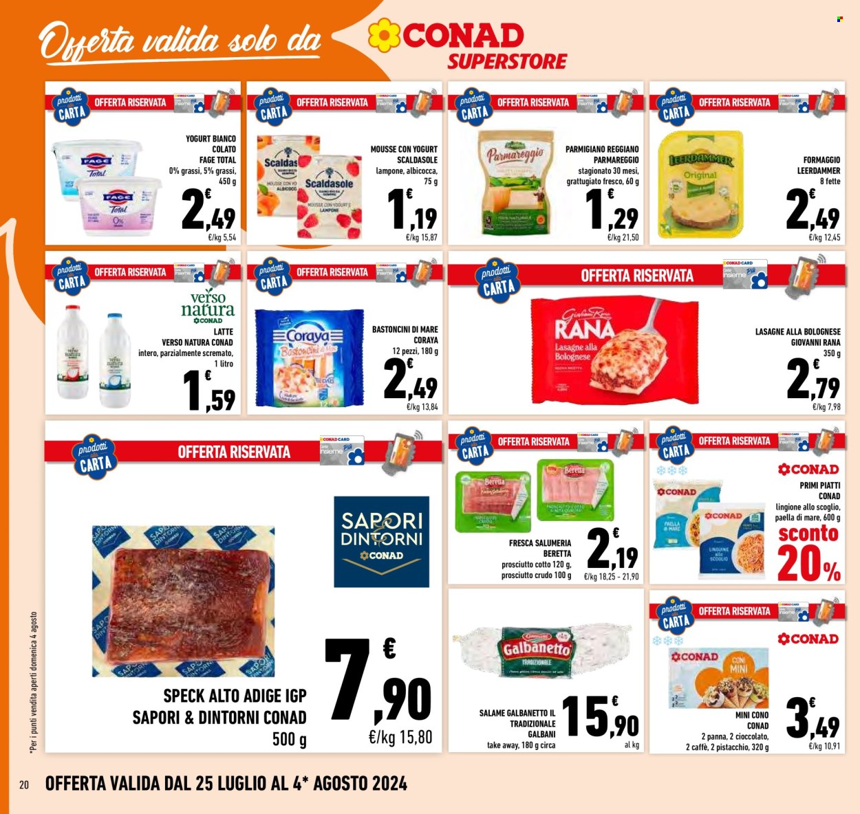Volantino Conad Superstore - 25/7/2024 - 4/8/2024. Pagina 20