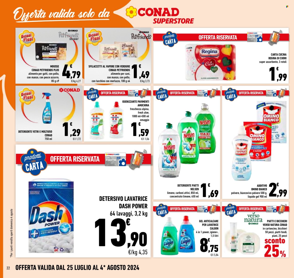 Volantino Conad Superstore - 25/7/2024 - 4/8/2024. Pagina 22