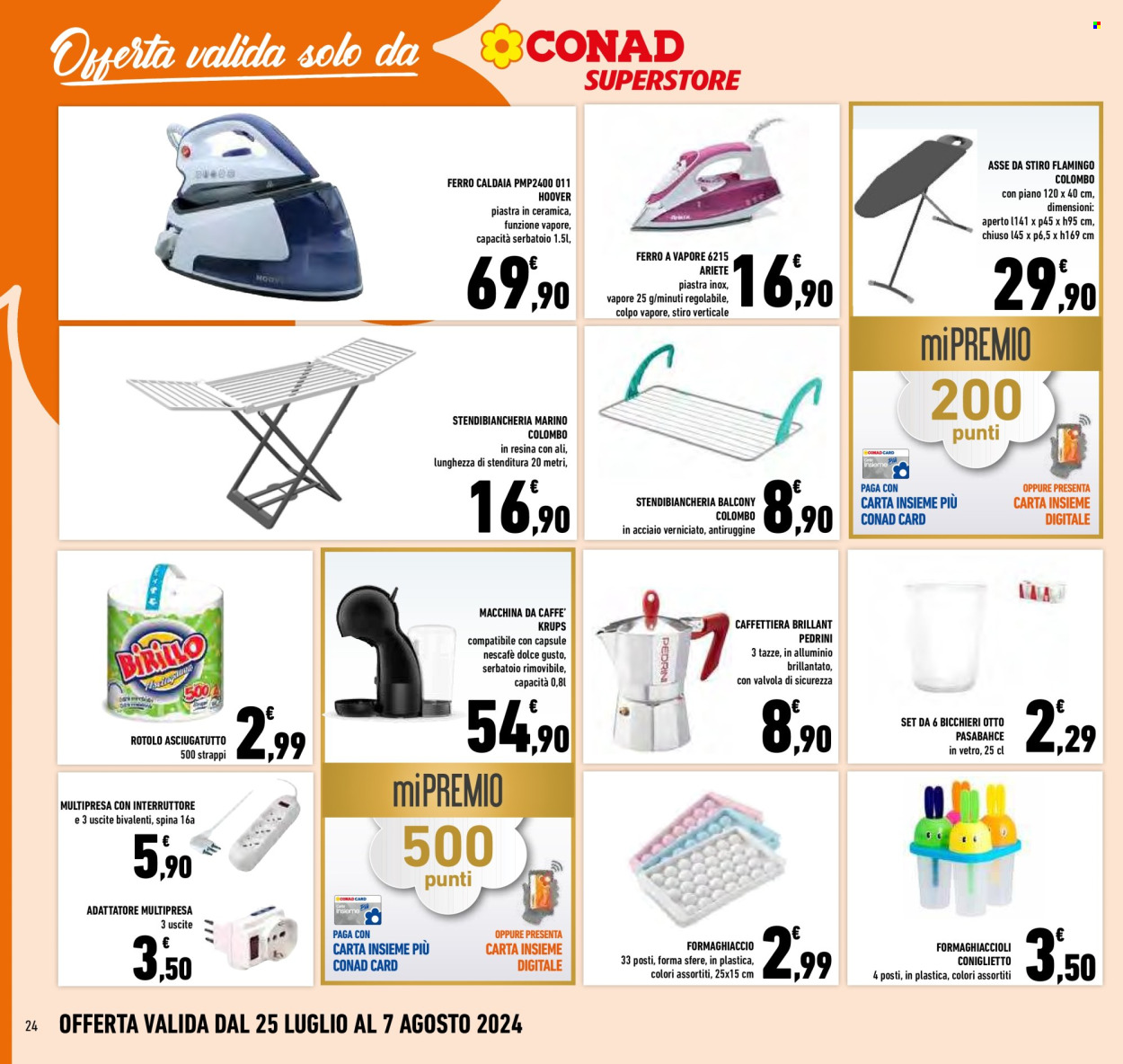 Volantino Conad Superstore - 25/7/2024 - 4/8/2024. Pagina 24
