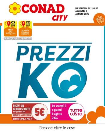 Volantino Conad City - 26/7/2024 - 1/8/2024.