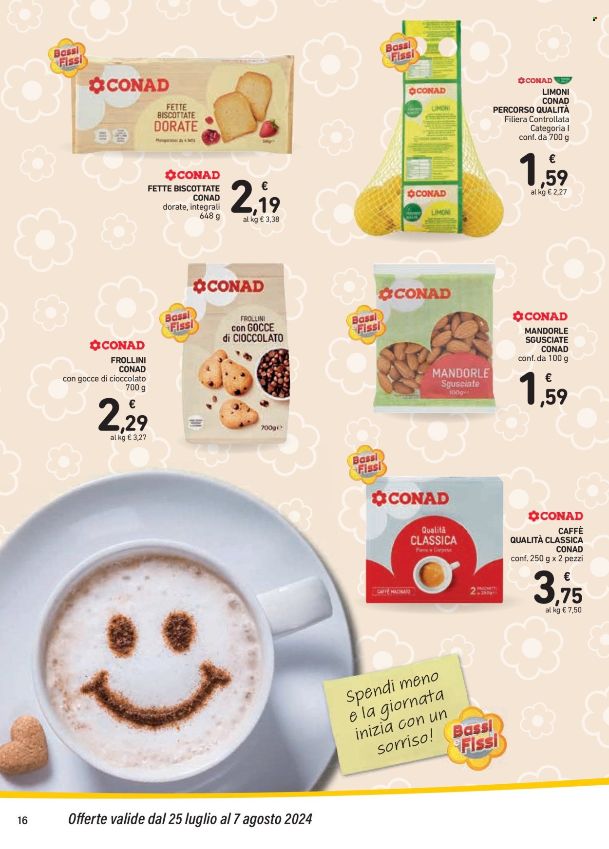Volantino Conad - 25/7/2024 - 7/8/2024. Pagina 16