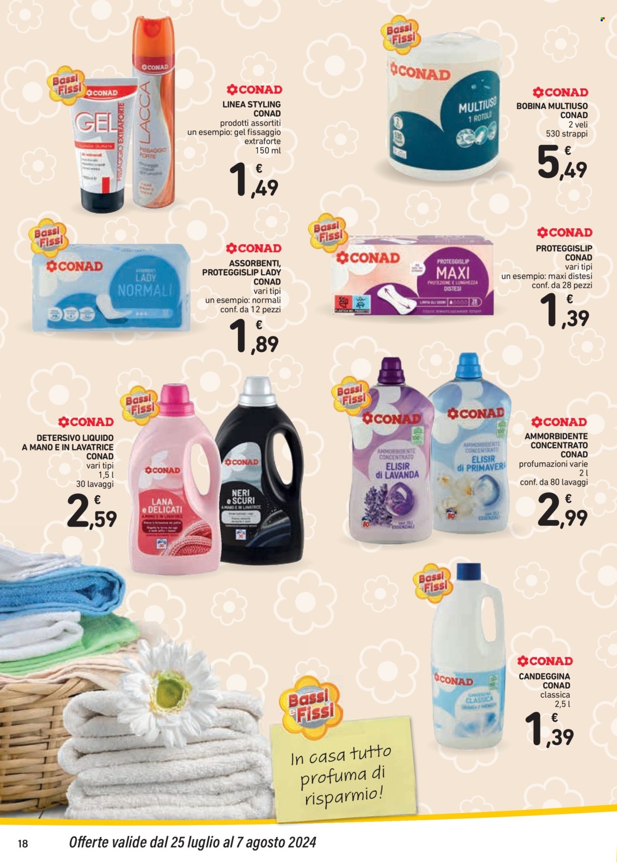 Volantino Conad - 25/7/2024 - 7/8/2024. Pagina 18