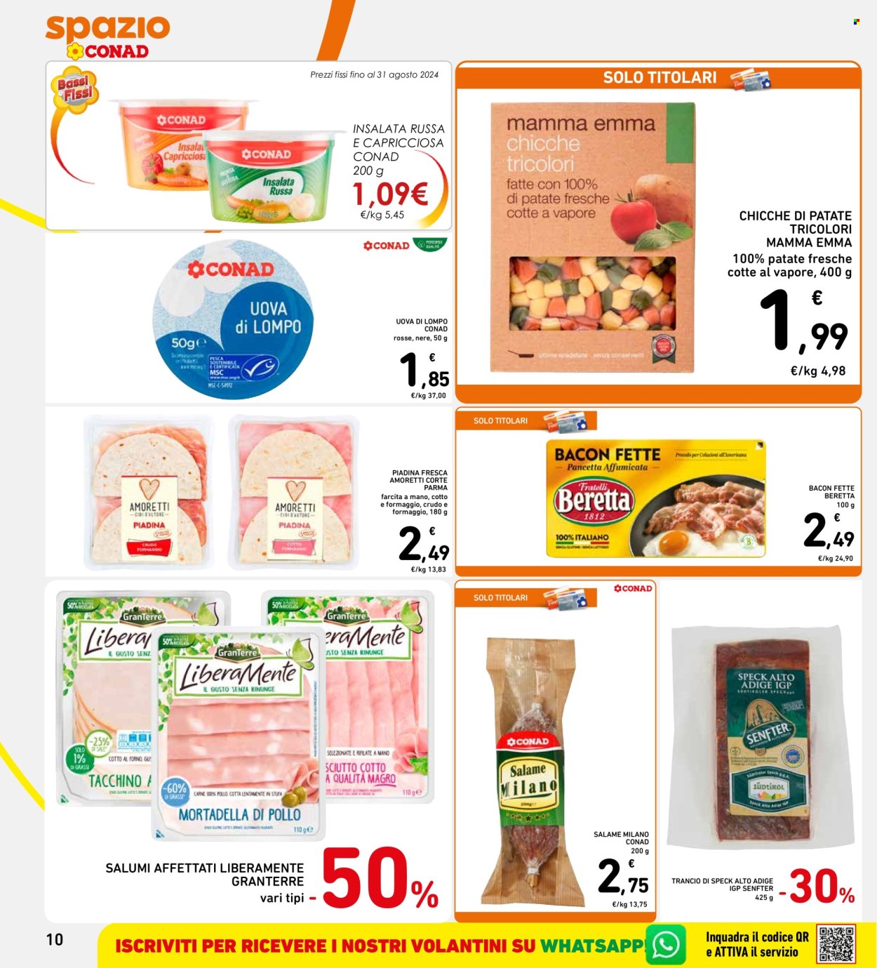 Volantino Spazio Conad - 25/7/2024 - 31/7/2024. Pagina 10