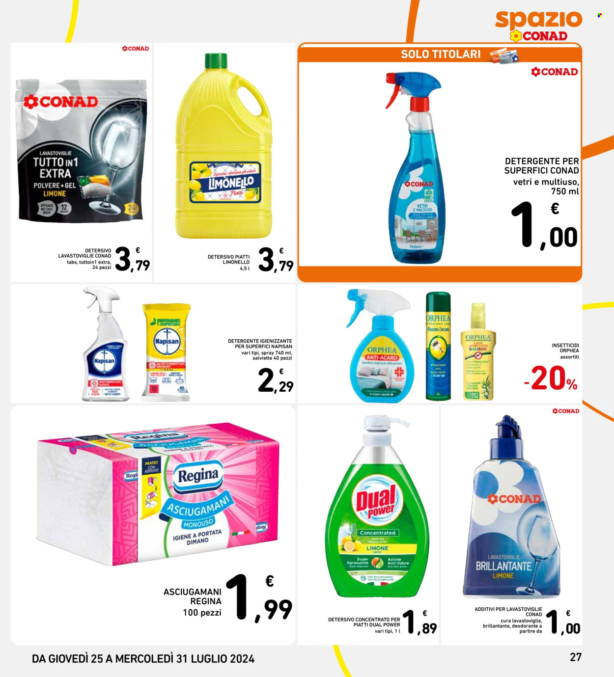 Volantino Spazio Conad - 25/7/2024 - 31/7/2024. Pagina 27