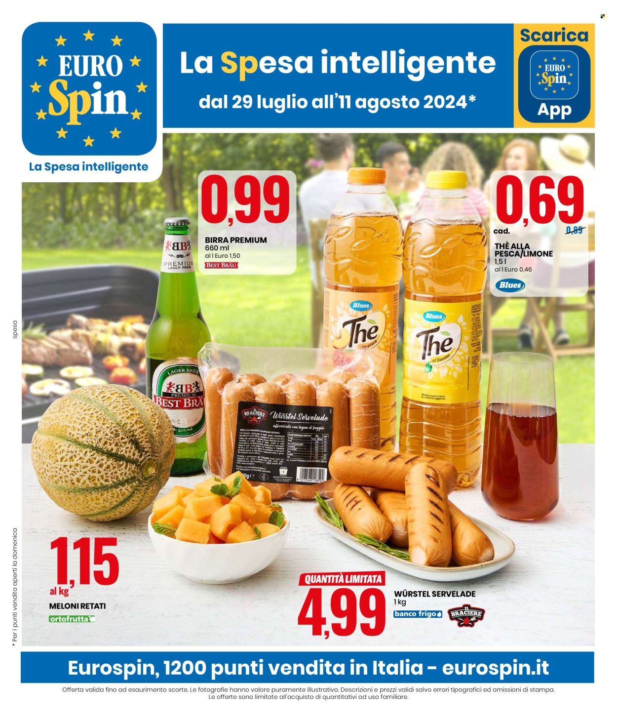 Volantino EuroSpin - 29/7/2024 - 11/8/2024. Pagina 1