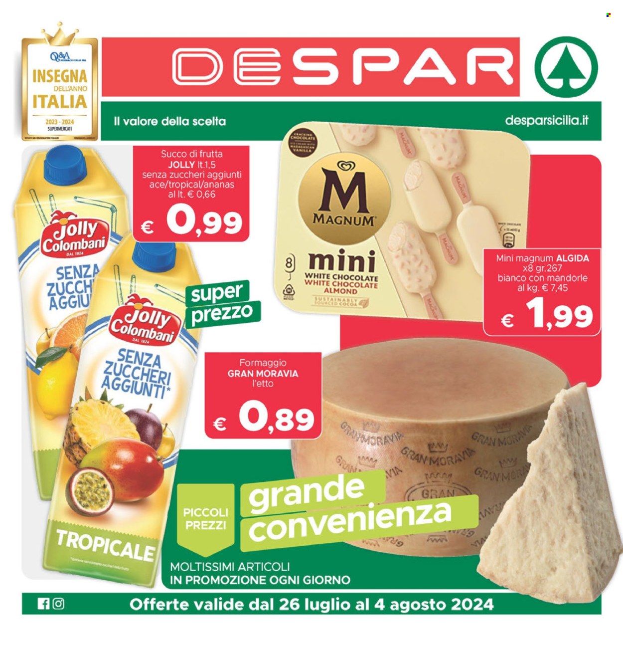 Volantino Despar - 26/7/2024 - 4/8/2024. Pagina 1