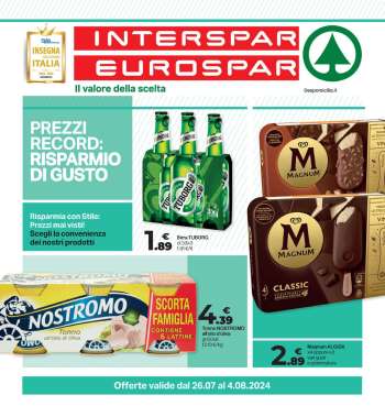 Volantino Eurospar - 26/7/2024 - 4/8/2024.