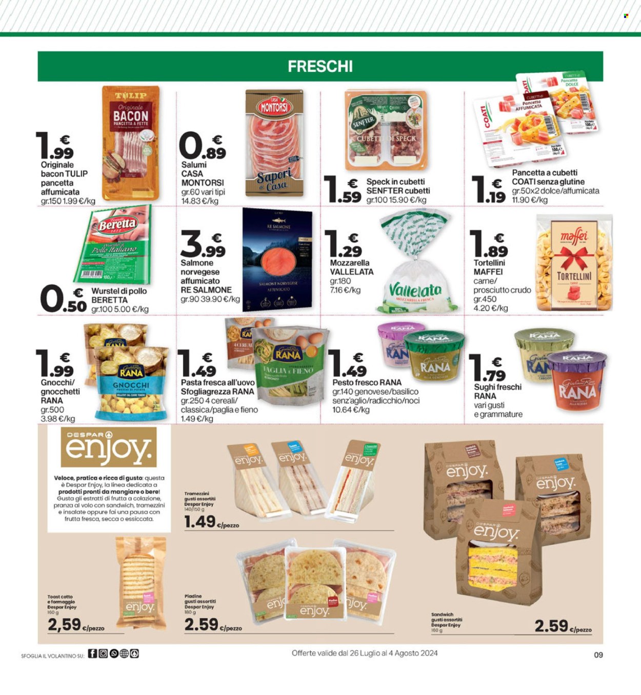 Volantino Eurospar - 26/7/2024 - 4/8/2024. Pagina 9