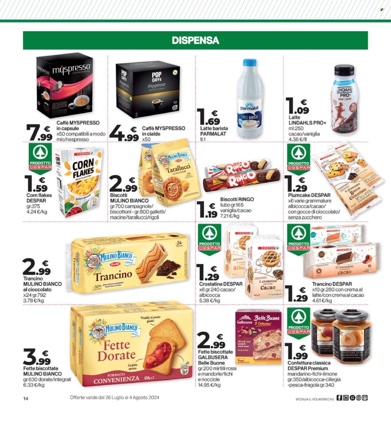 Volantino Eurospar - 26/7/2024 - 4/8/2024. Pagina 14