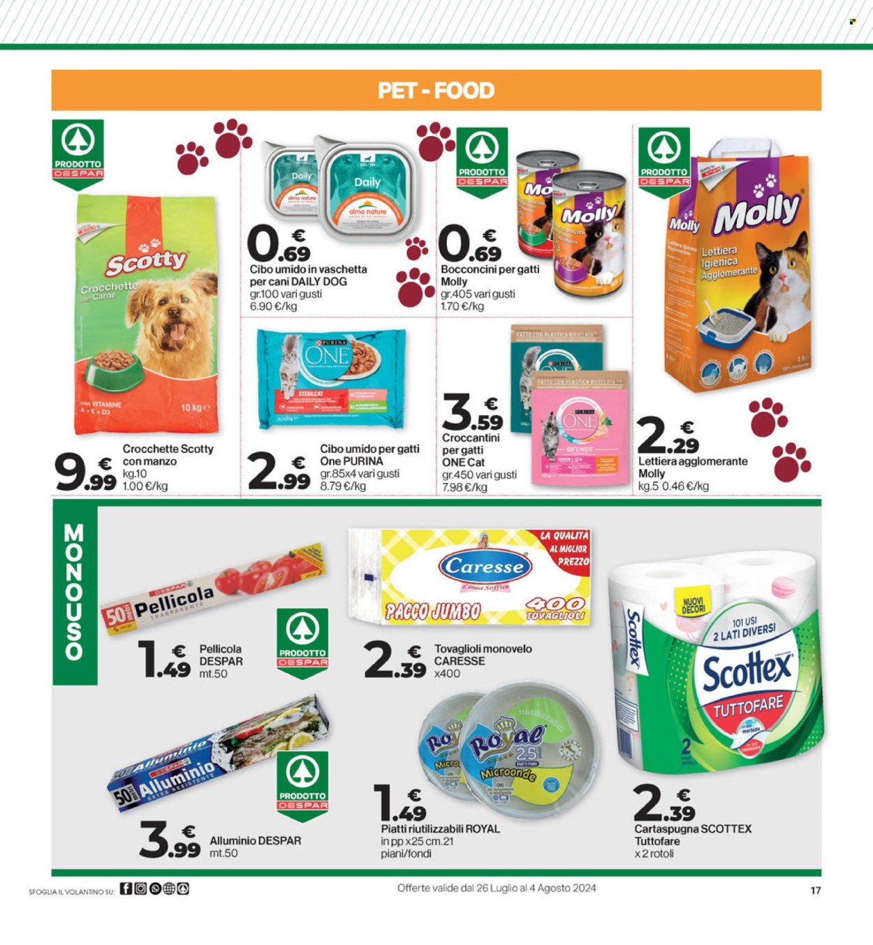 Volantino Eurospar - 26/7/2024 - 4/8/2024. Pagina 17