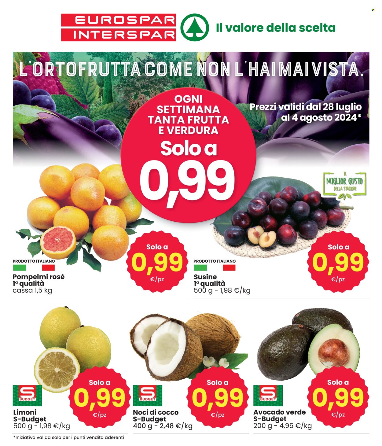 Volantino Eurospar - 28/7/2024 - 4/8/2024. Pagina 3