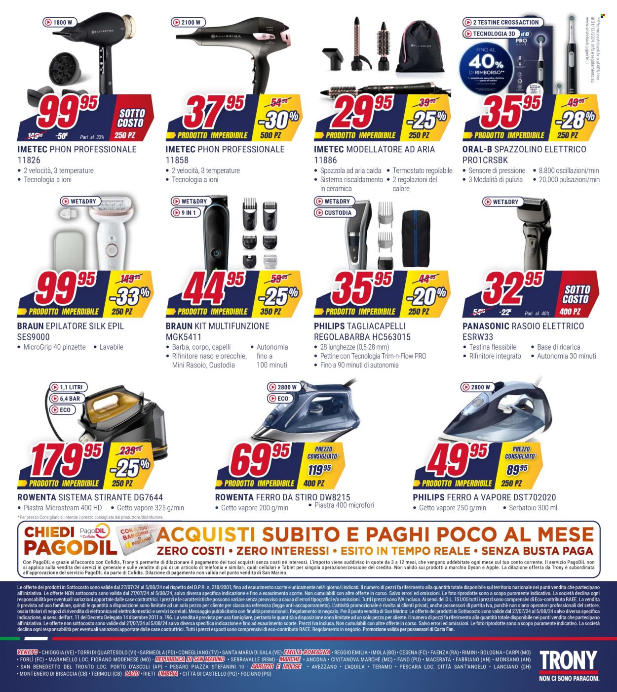Volantino Trony - 27/7/2024 - 5/8/2024. Pagina 40