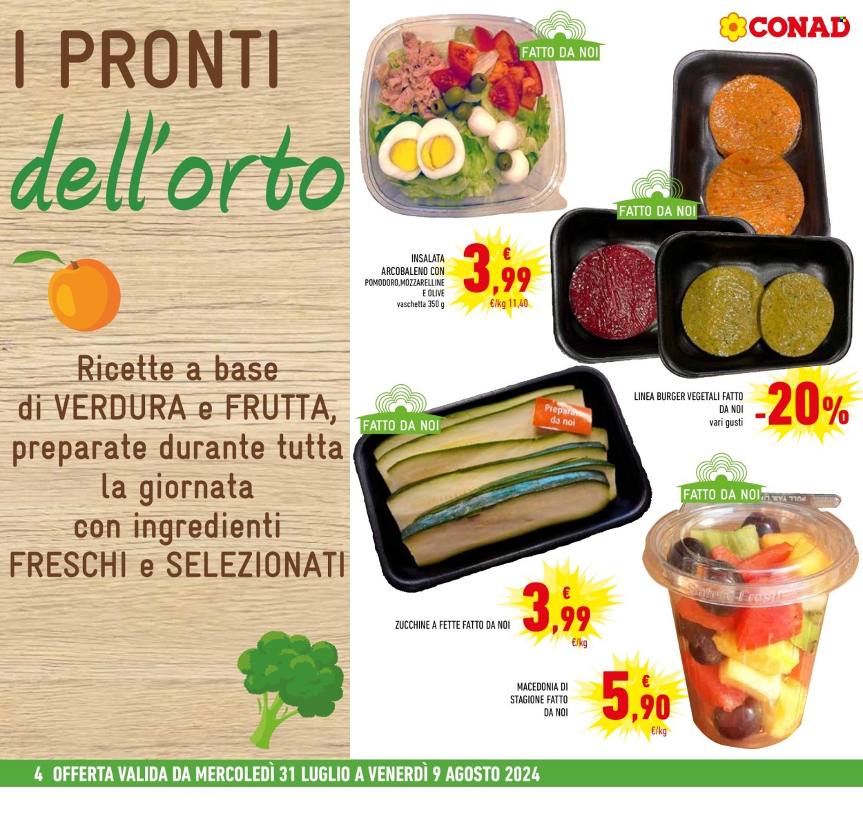 Volantino Conad - 31/7/2024 - 9/8/2024. Pagina 4