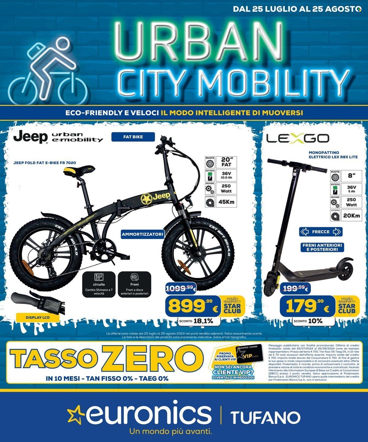 Volantino Euronics - 25/7/2024 - 25/8/2024. Pagina 1