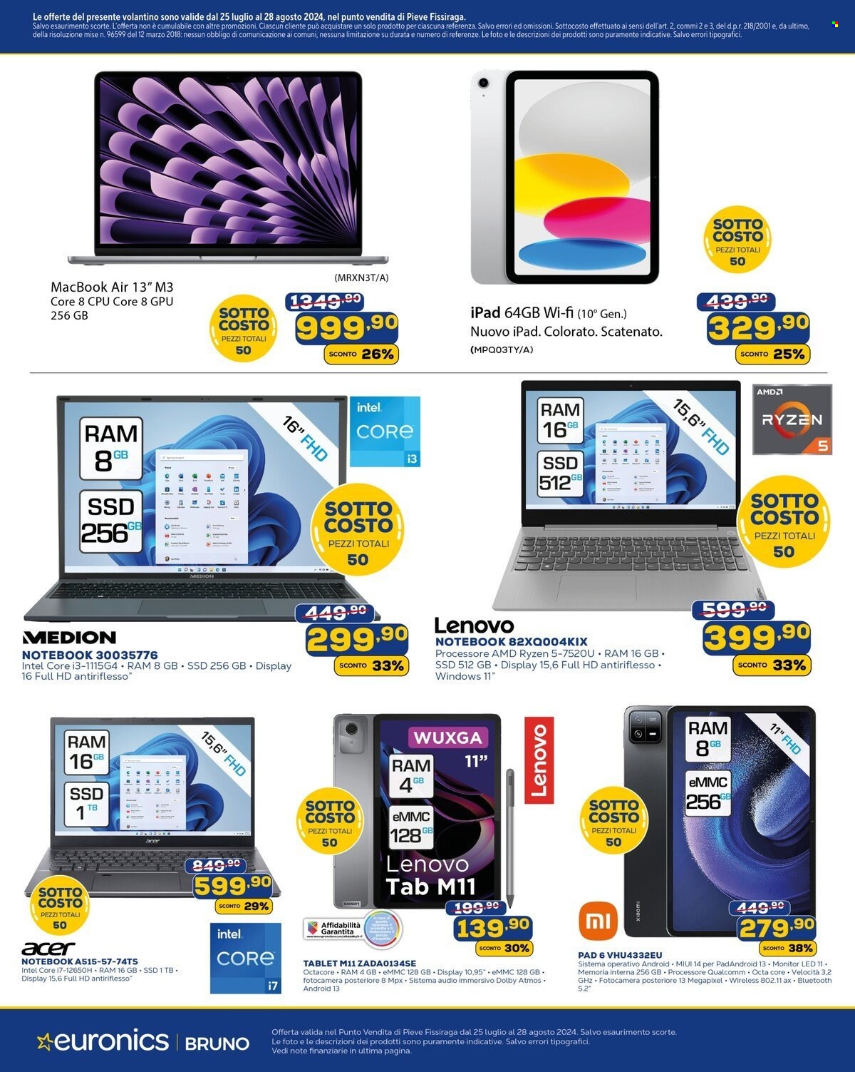 Volantino Euronics - 25/7/2024 - 28/8/2024. Pagina 4
