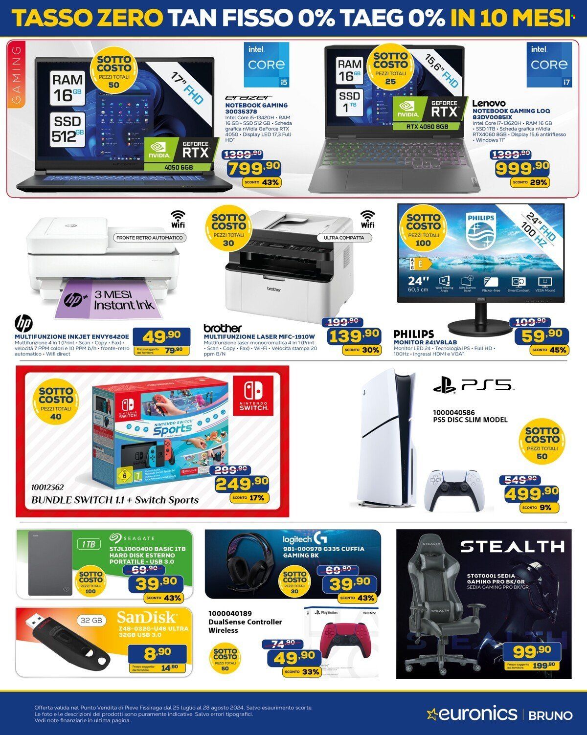 Volantino Euronics - 25/7/2024 - 28/8/2024. Pagina 5