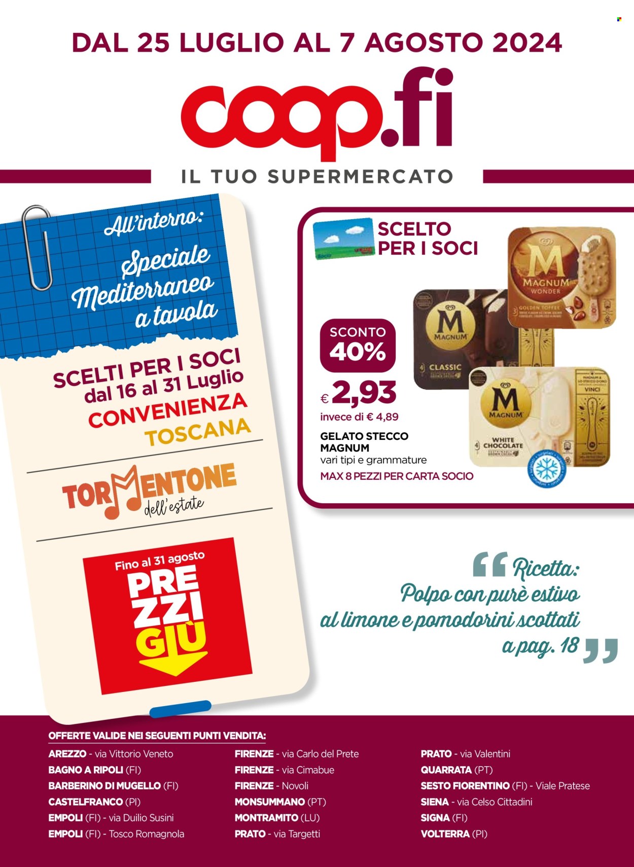 Leták Coop - 24.7.2024 - 6.8.2024. Strana 1