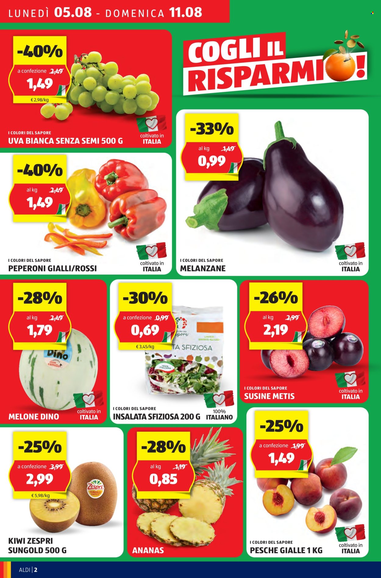 Volantino Aldi - 5/8/2024 - 11/8/2024. Pagina 2