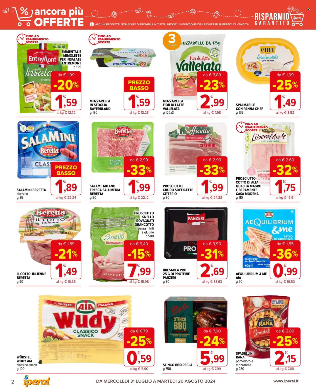 Volantino Iperal - 31/7/2024 - 20/8/2024. Pagina 2