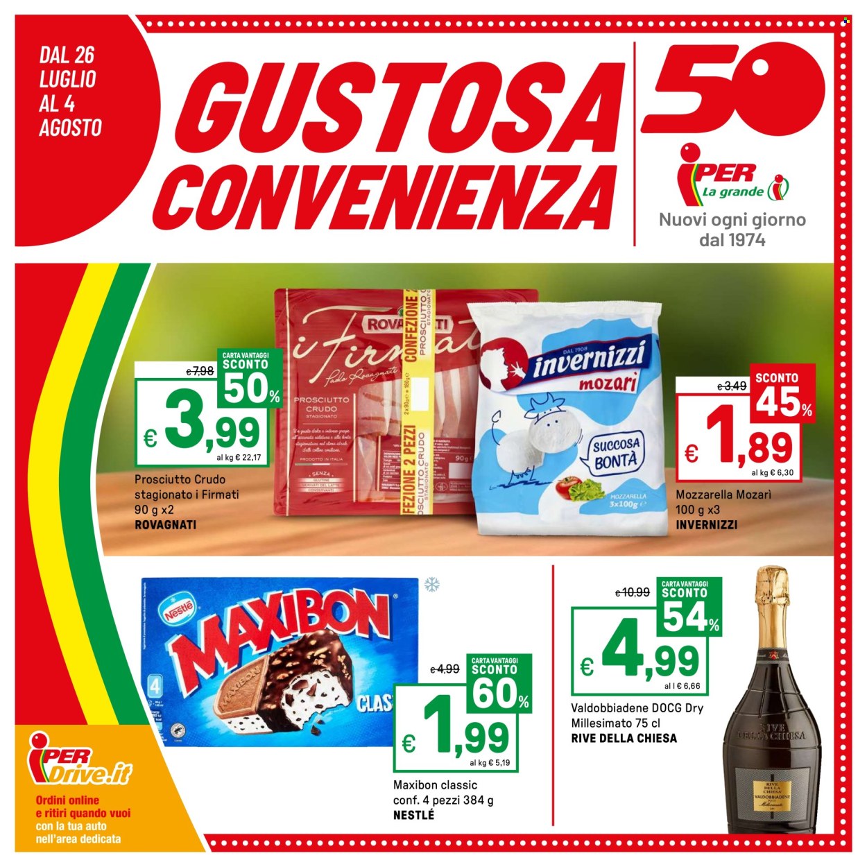 Volantino Iper, La grande i - 26/7/2024 - 4/8/2024. Pagina 1