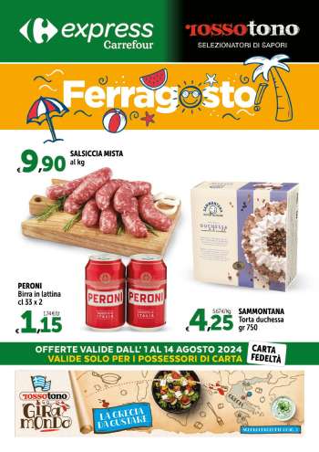 Volantino Carrefour - 1/8/2024 - 14/8/2024.