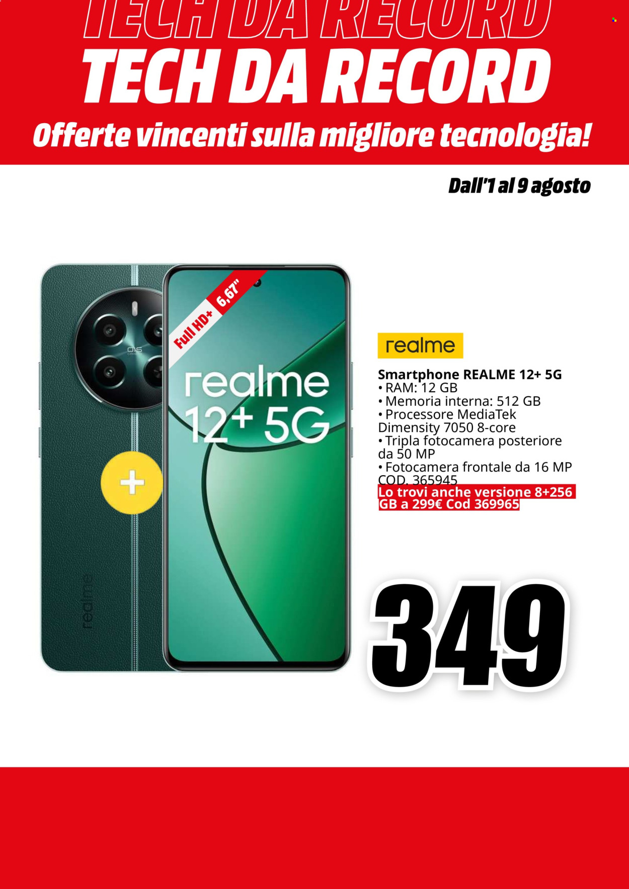 Volantino MediaWorld - 1/8/2024 - 9/8/2024. Pagina 13