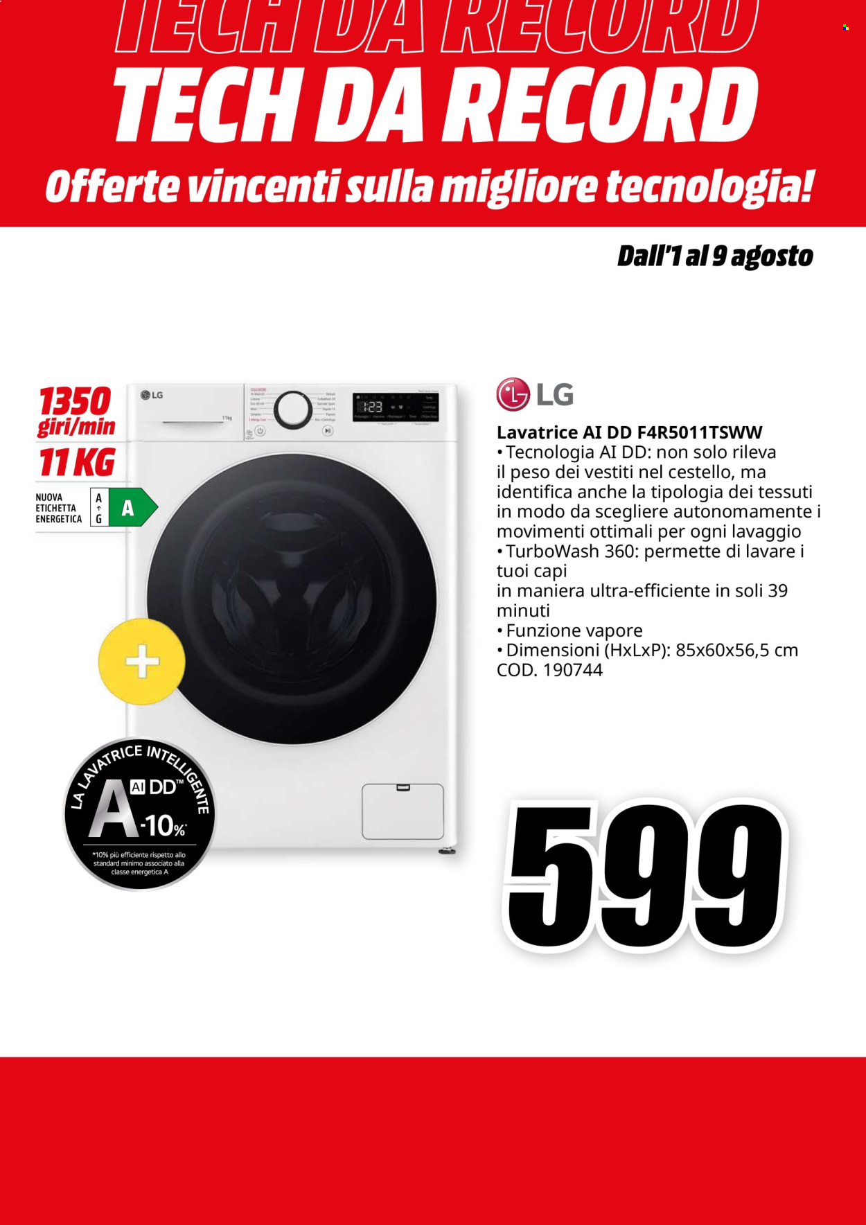 Volantino MediaWorld - 1/8/2024 - 9/8/2024. Pagina 33