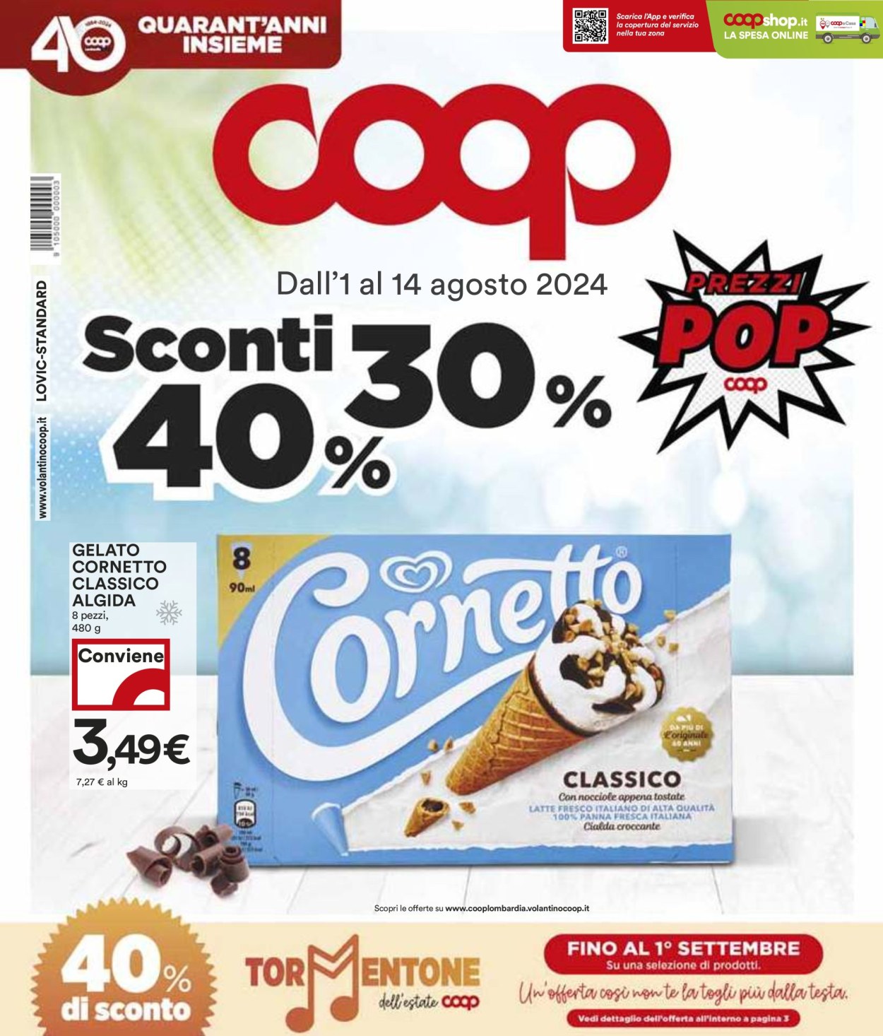 Leták Coop - 1.8.2024 - 14.8.2024. Strana 1
