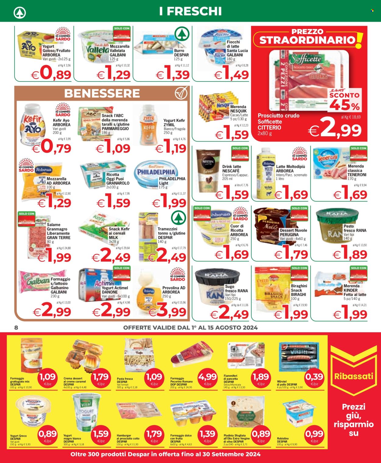 Volantino Despar - 1/8/2024 - 15/8/2024. Pagina 8