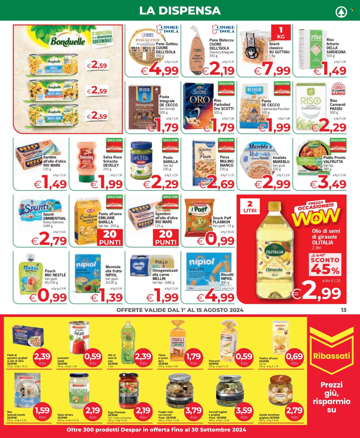 Volantino Despar - 1/8/2024 - 15/8/2024. Pagina 13