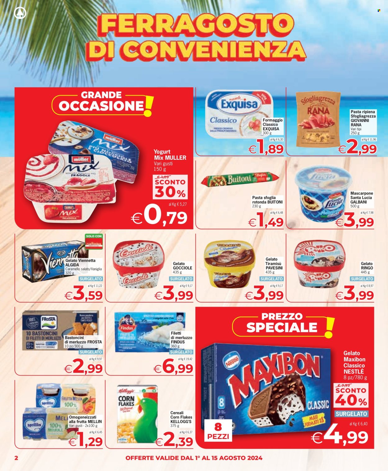 Volantino Eurospar - 1/8/2024 - 15/8/2024. Pagina 2