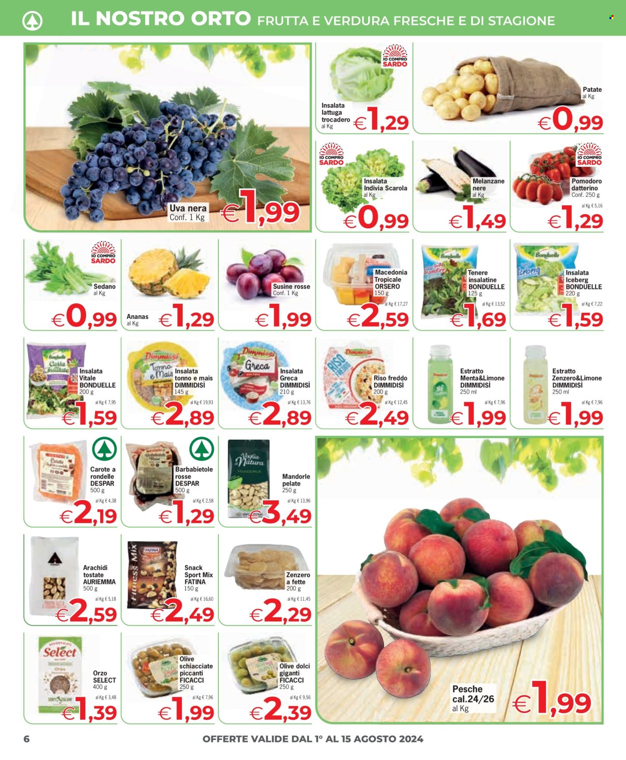 Leták Eurospar - 1.8.2024 - 15.8.2024. Strana 6