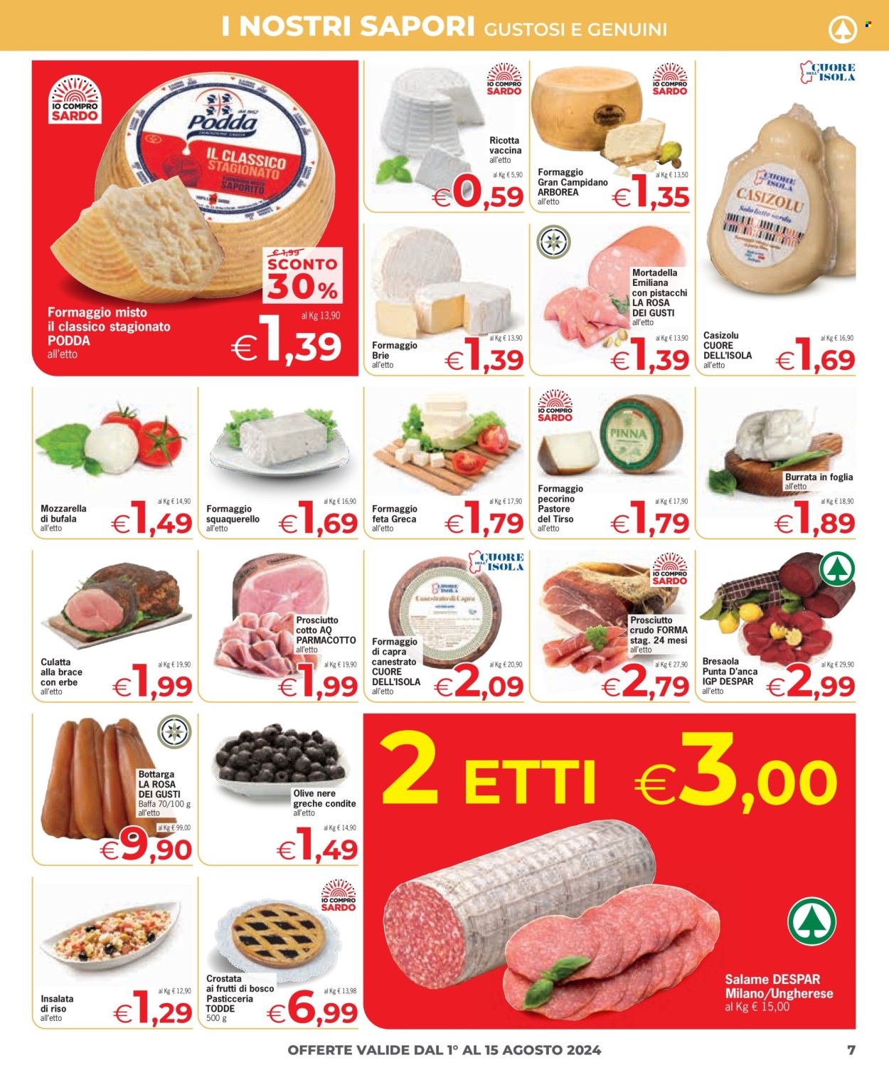 Volantino Eurospar - 1/8/2024 - 15/8/2024. Pagina 7