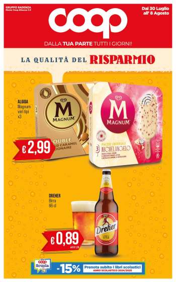 Volantino Coop - 30/7/2024 - 8/8/2024.