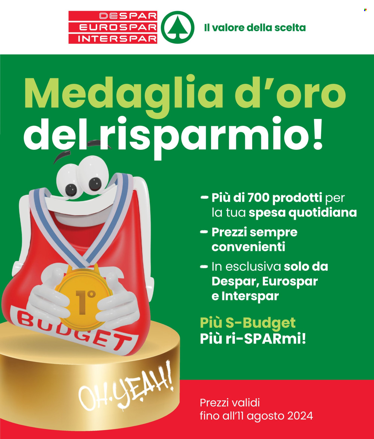 Volantino Interspar - 24/7/2024 - 11/8/2024. Pagina 1