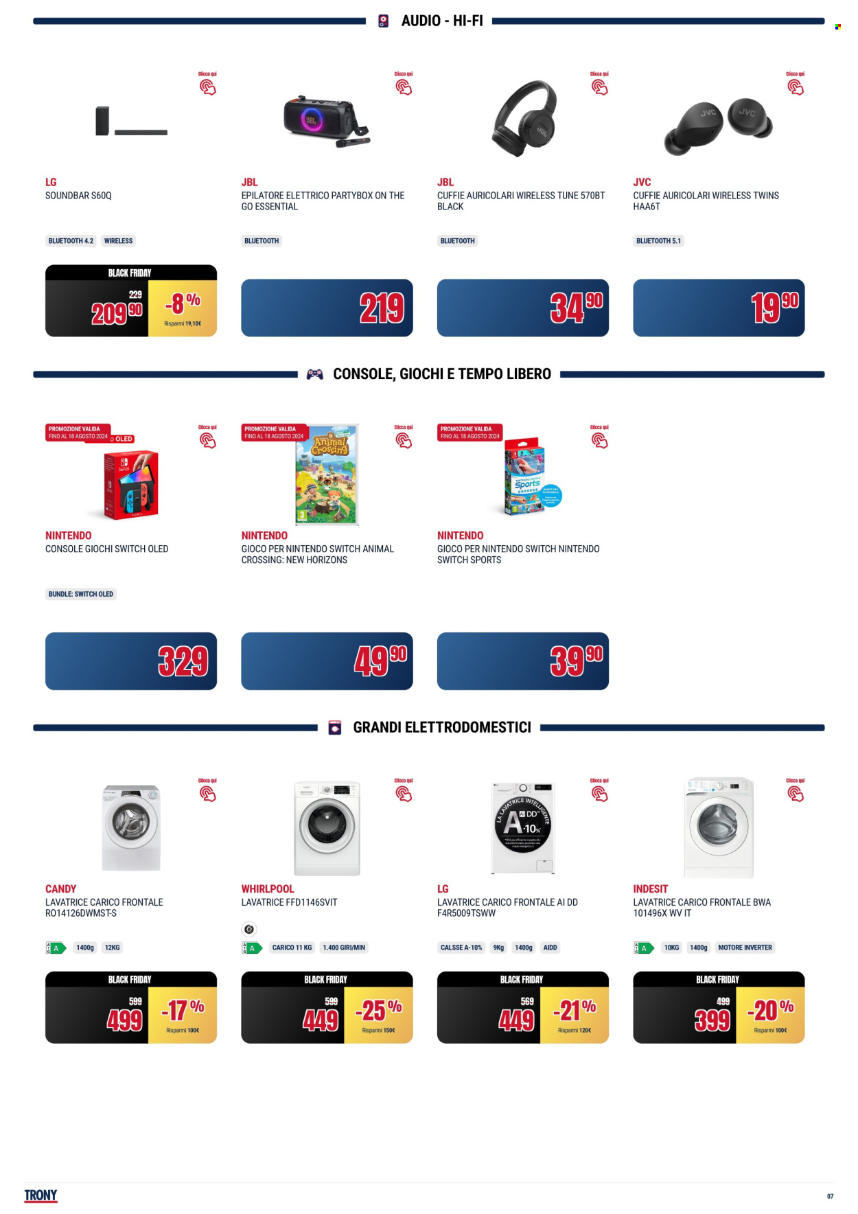 Volantino Trony - 1/8/2024 - 21/8/2024. Pagina 7