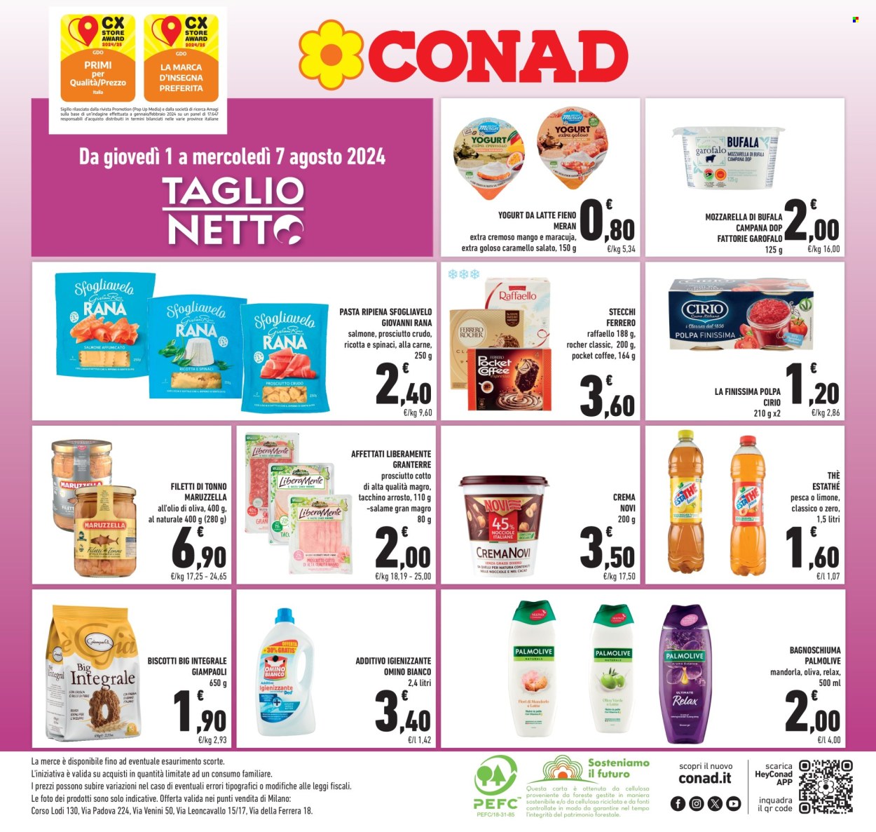 Leták Conad - 1.8.2024 - 7.8.2024. Strana 1