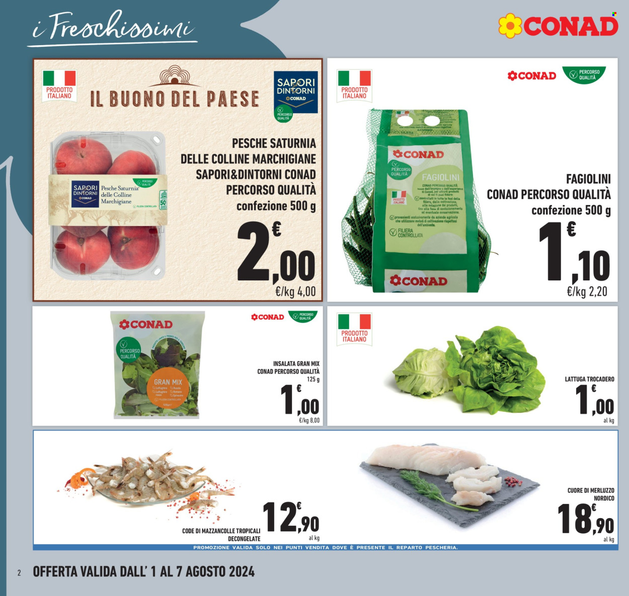 Leták Conad - 1.8.2024 - 7.8.2024. Strana 2