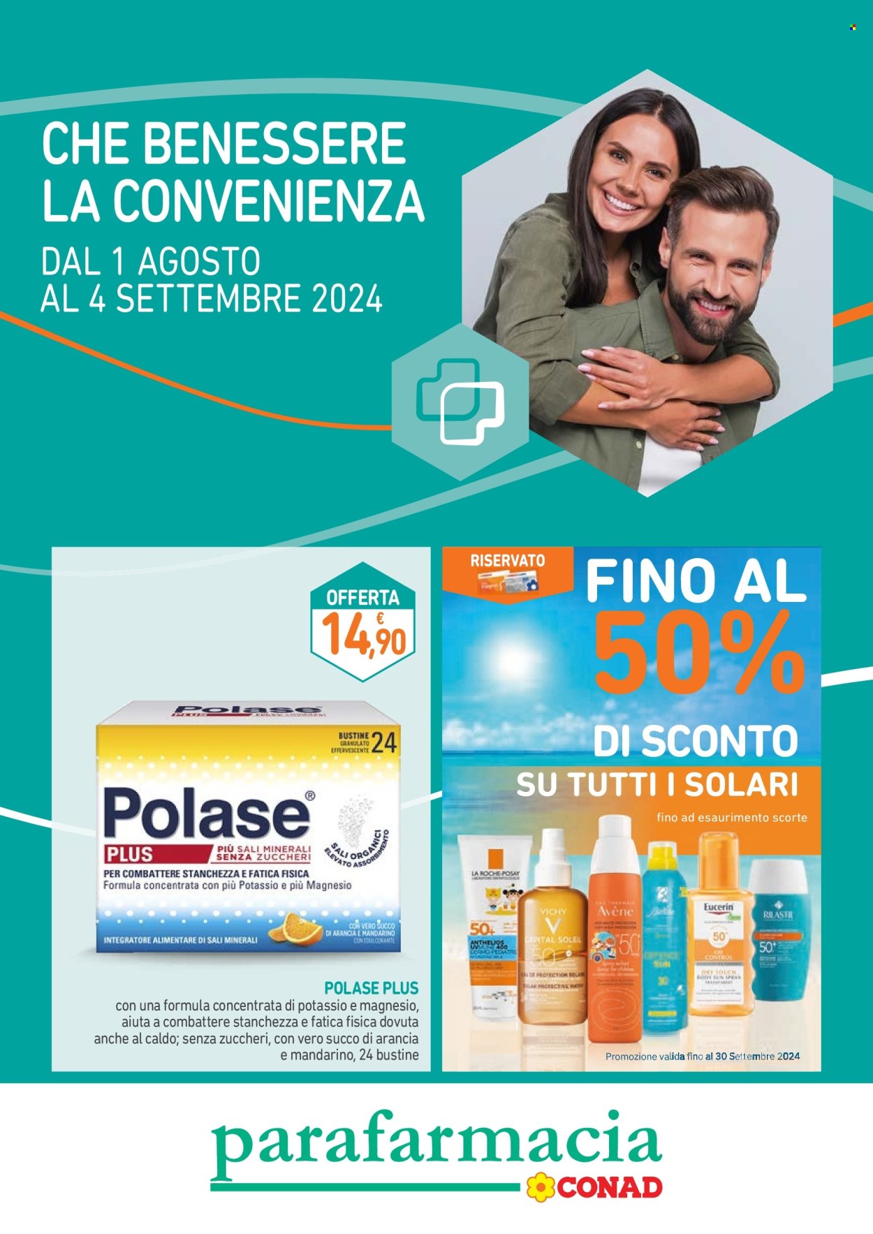 Leták Conad - 1.8.2024 - 4.9.2024. Strana 1