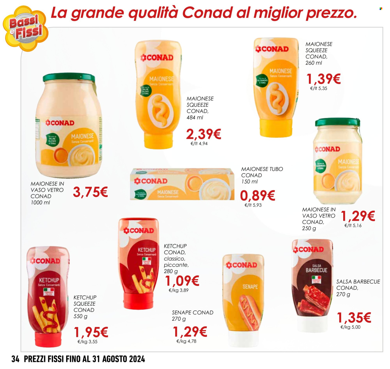 Leták Conad - 1.8.2024 - 31.8.2024. Strana 34
