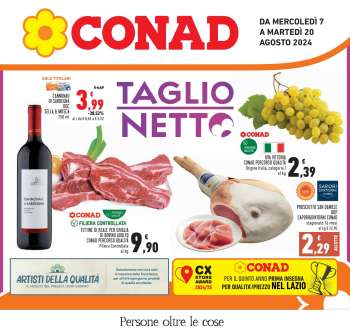 Volantino Conad - 7/8/2024 - 20/8/2024.