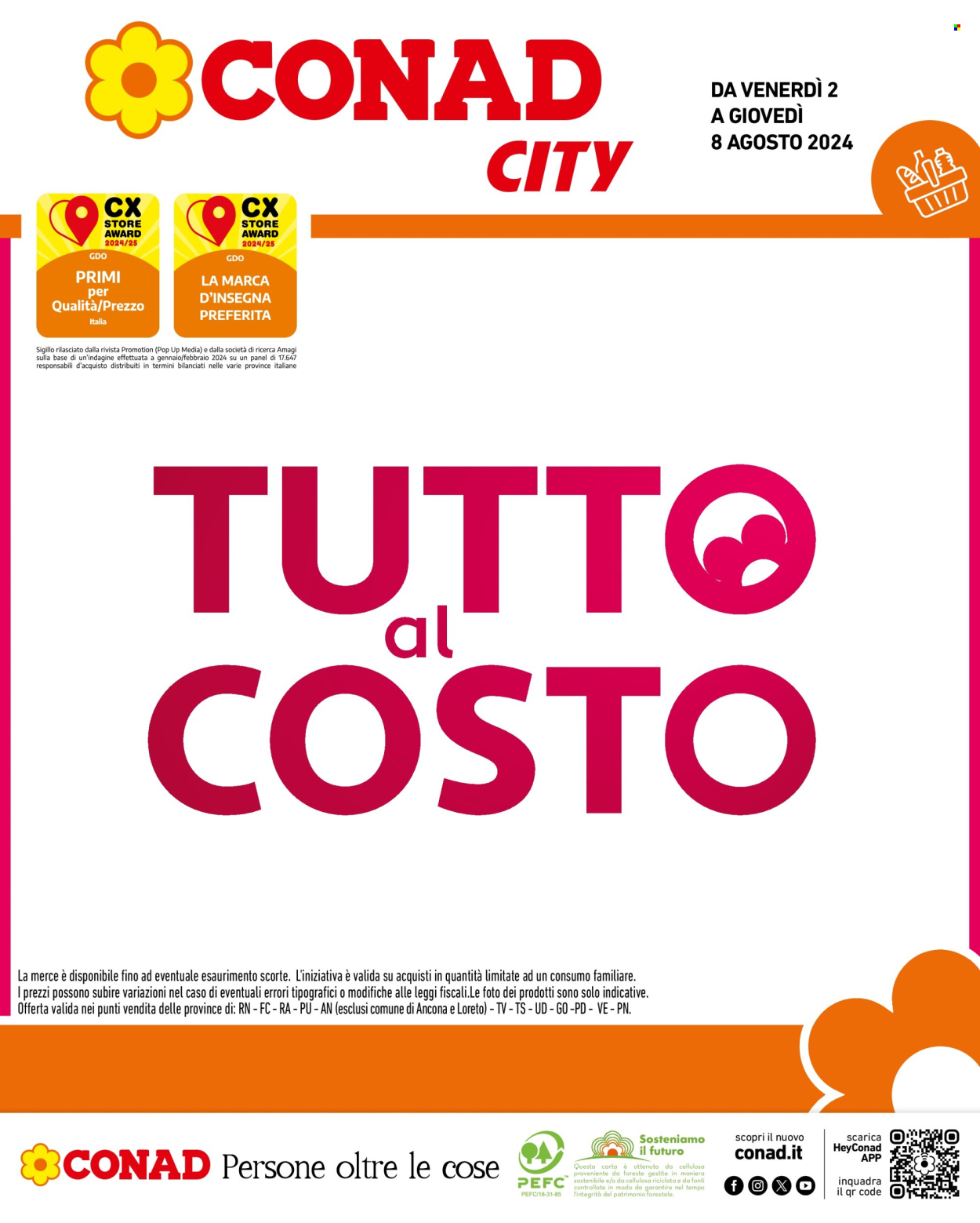 Leták Conad City - 2.8.2024 - 8.8.2024. Strana 1