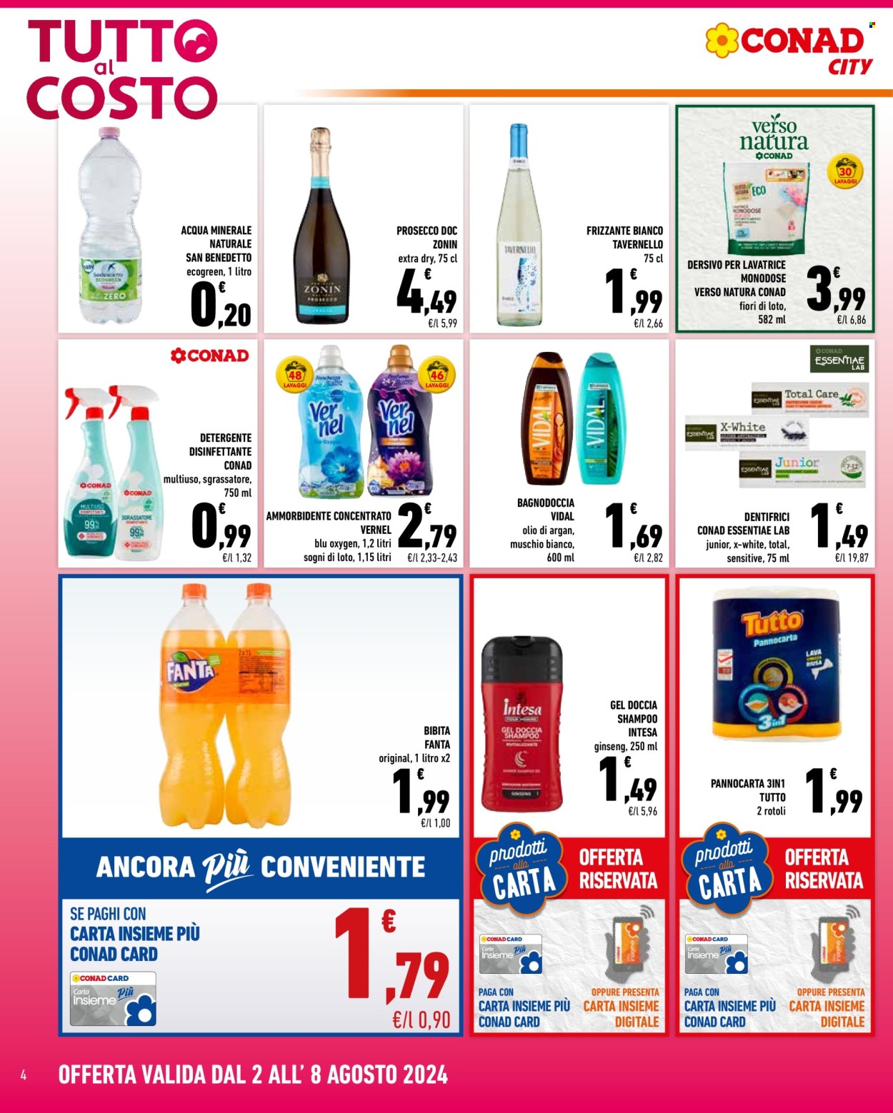 Leták Conad City - 2.8.2024 - 8.8.2024. Strana 4