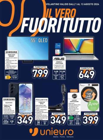 Volantino Unieuro - 1/8/2024 - 13/8/2024.
