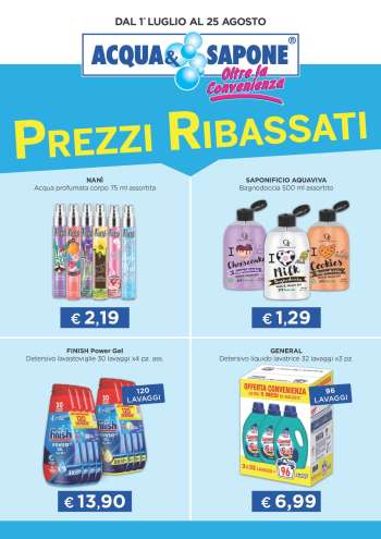 Volantino Acqua & Sapone - 1/7/2024 - 25/8/2024.