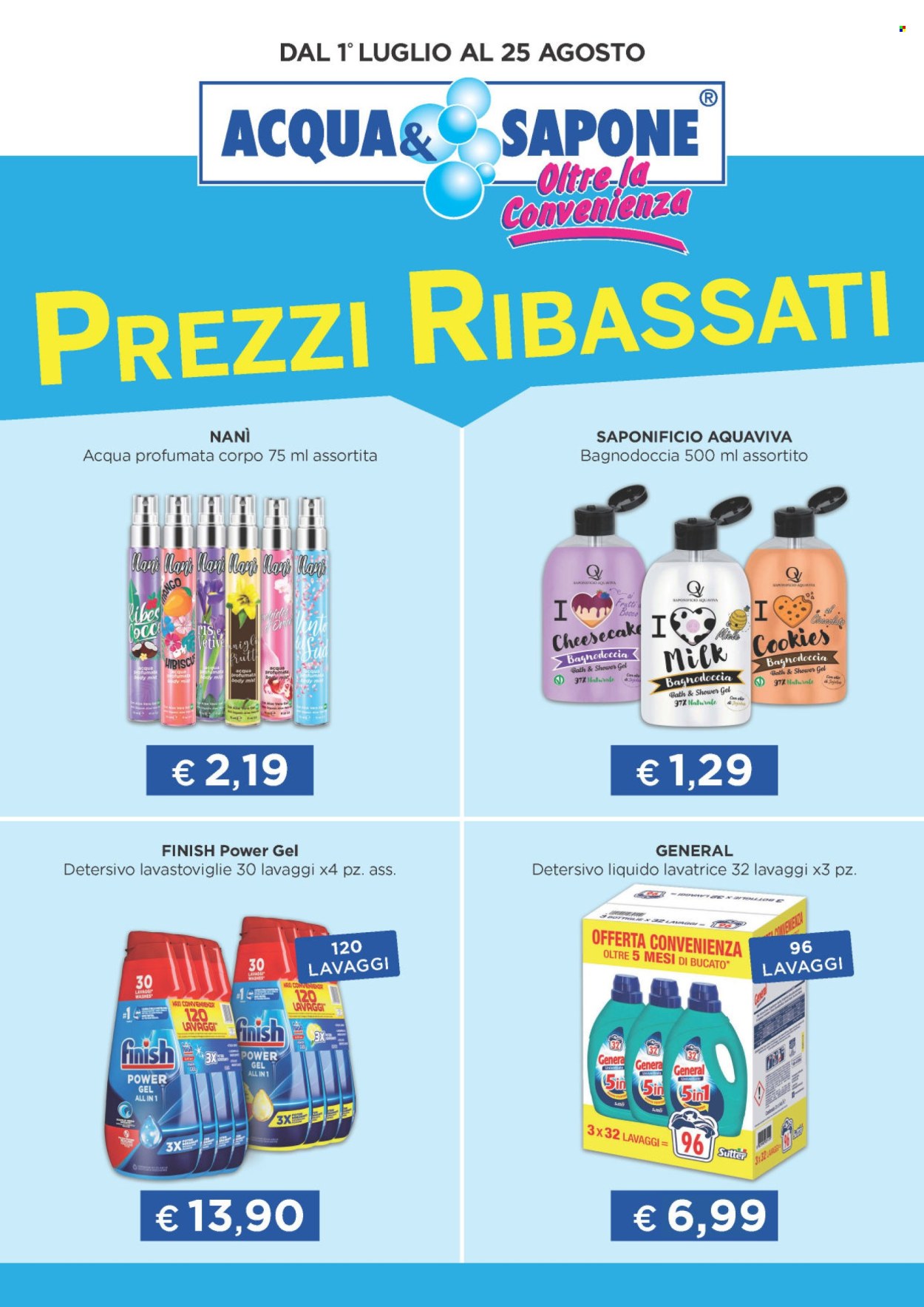 Leták Acqua & Sapone - 1.7.2024 - 25.8.2024. Strana 1