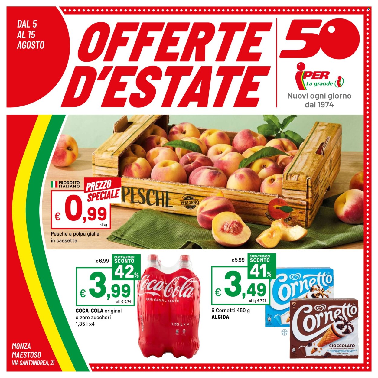 Volantino Iper, La grande i - 5/8/2024 - 15/8/2024. Pagina 1