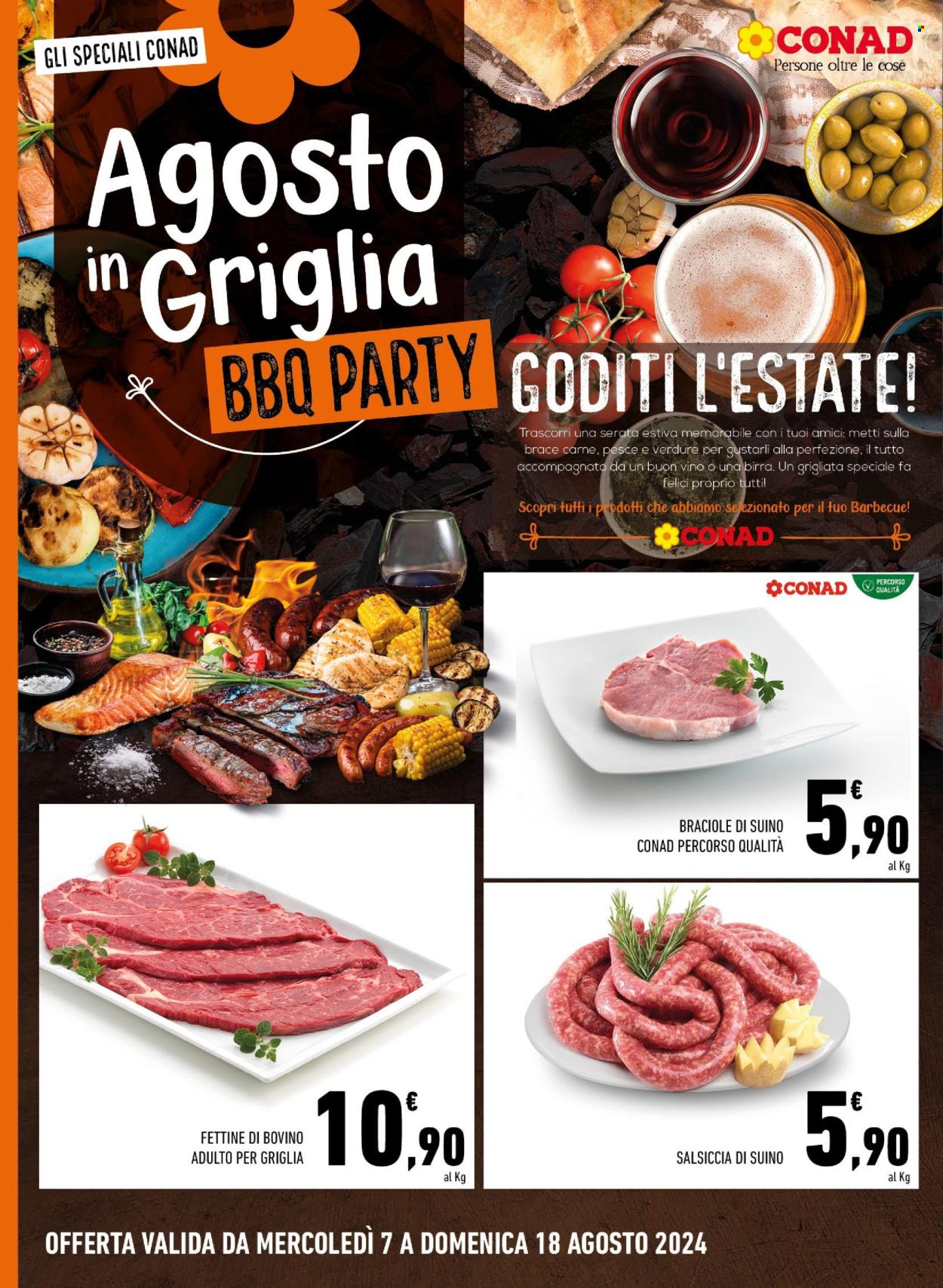 Volantino Margherita Conad - 7/8/2024 - 18/8/2024. Pagina 2