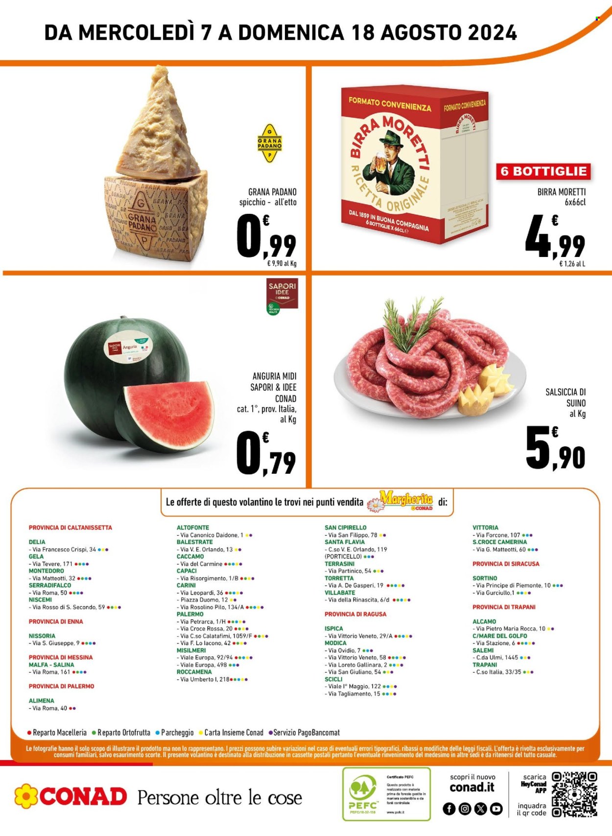 Volantino Margherita Conad - 7/8/2024 - 18/8/2024. Pagina 16